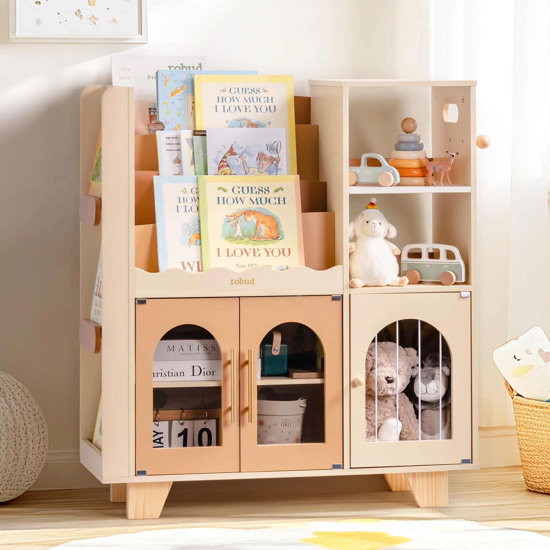 Woodworking Ideas - Robotime Robud Kids Wooden Bookshelf All-in-1