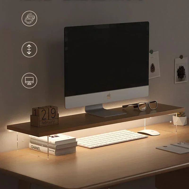 Woodworking School - Computer Monitor Low Table Office Desktop