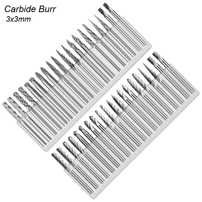 Woodworking Rasp - 3mm Shank Tungsten Carbide Burr 1/8