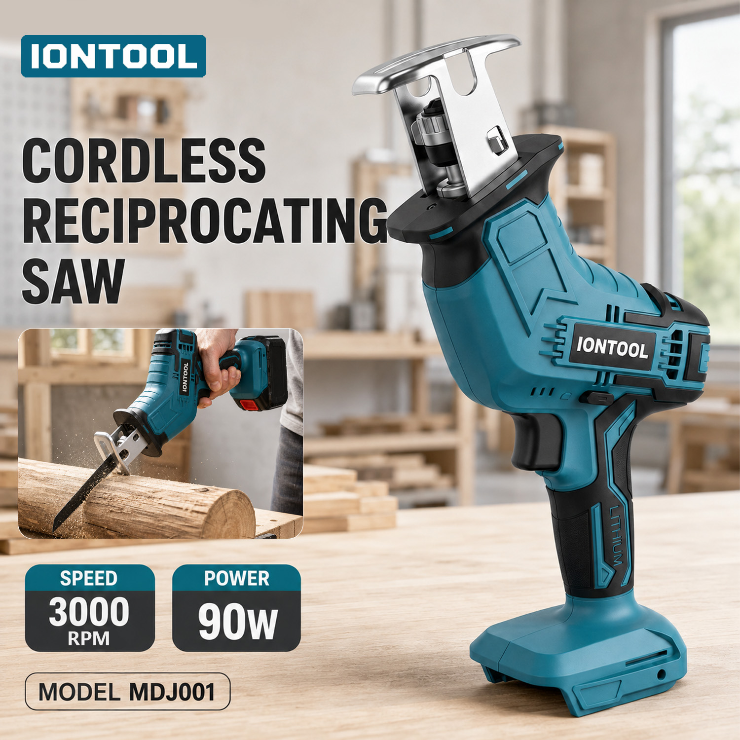 IONTOOL 18V 90W 3000SPM Ultra  - Lumber Woodworking ulasan dan harga
