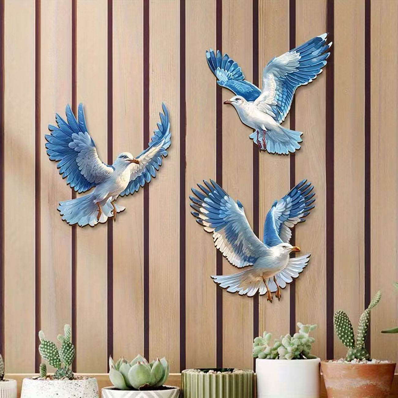 3PCS Seagull Wall Decor, Coast - Xfasten Woodworking Double Sided Tape ulasan dan harga