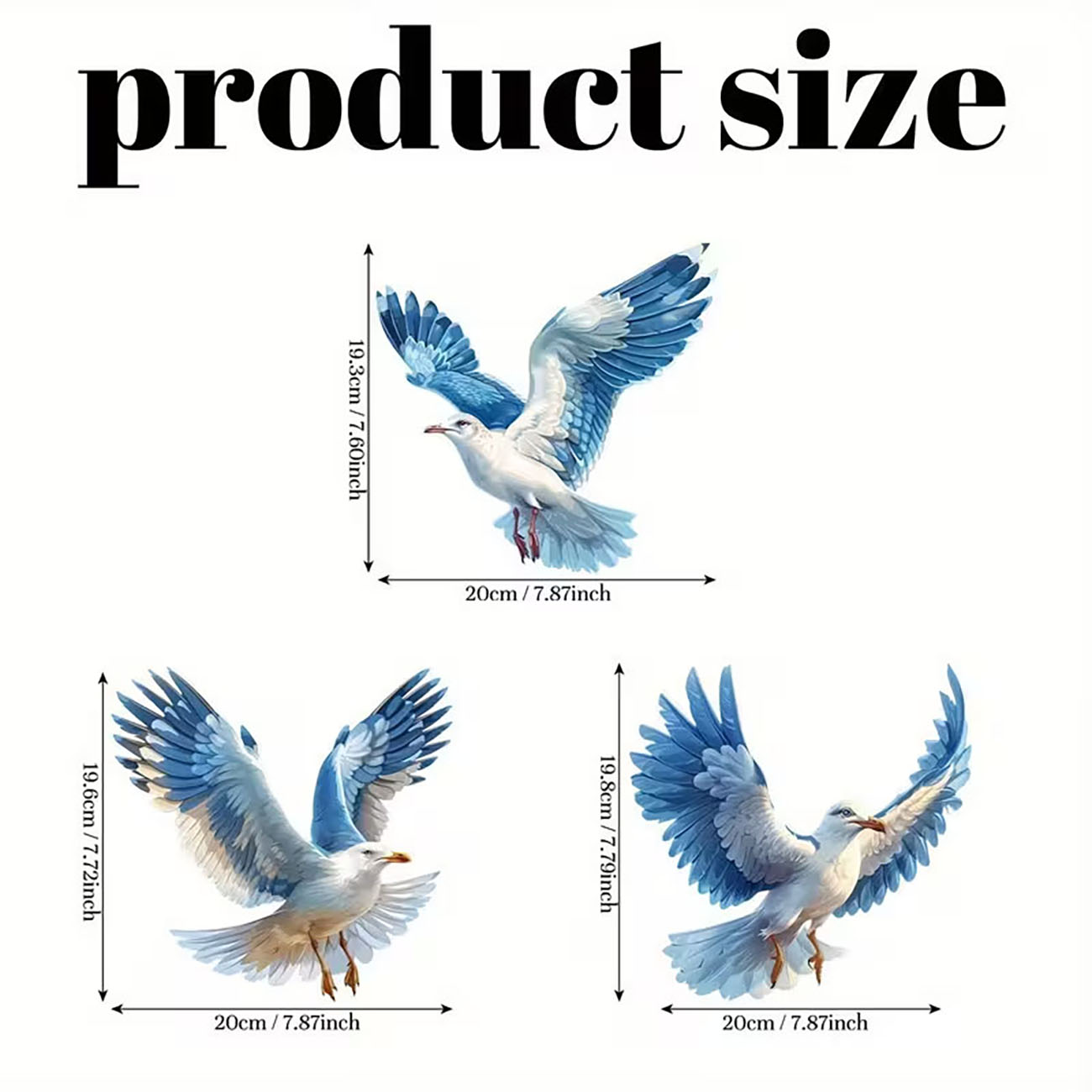 3PCS Seagull Wall Decor, Coast - Xfasten Woodworking Double Sided Tape ulasan dan harga