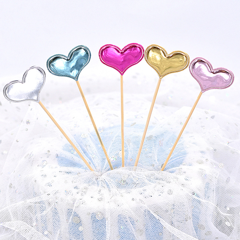 50pcs Cake Topper Crown Heart  - Woodworking School ulasan dan harga