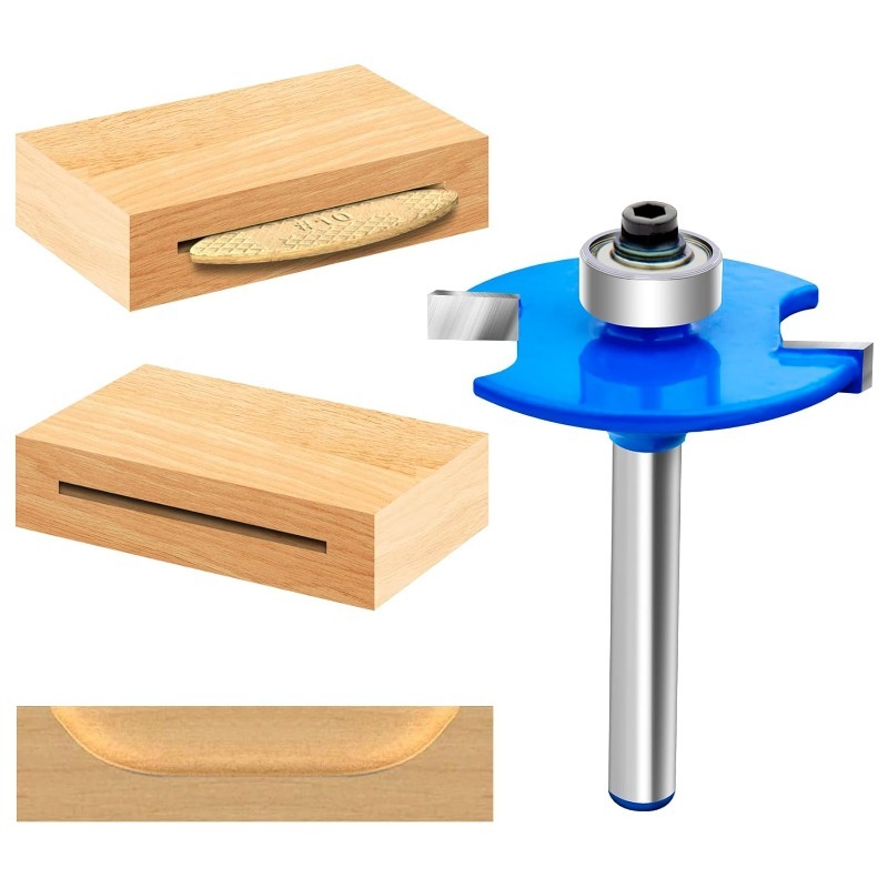 For 1pc 6.35mm Shank T-Sloting - Woodworking Nc ulasan dan harga