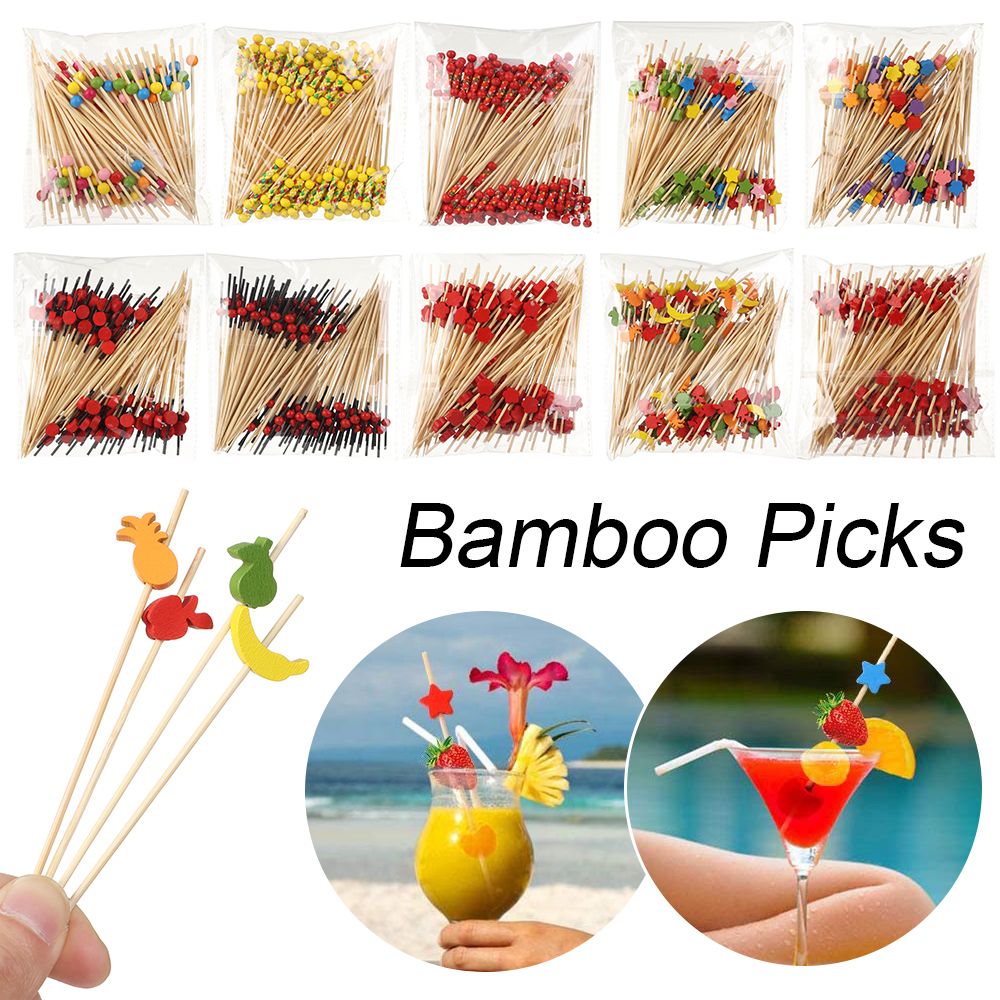 100Pcs Disposable Bamboo Picks - Woodworking School ulasan dan harga