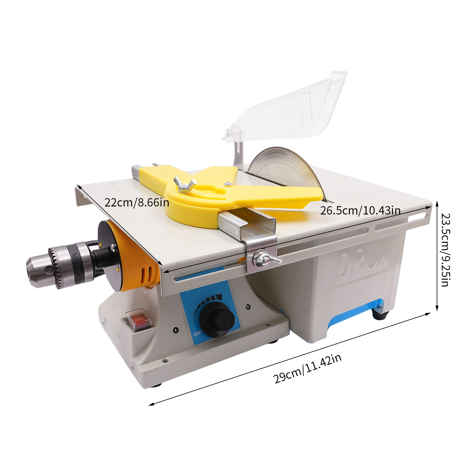 750W Table Saw, Multi-function - Woodworking Face Shield ulasan dan harga