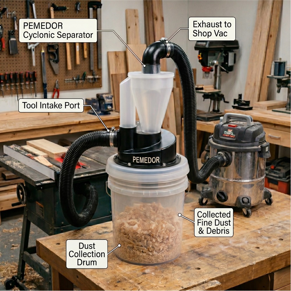 New Industrial Dual Cyclone Du - Vacuum Cleaner Woodworking ulasan dan harga