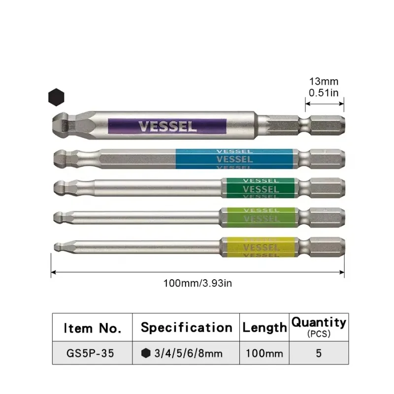 VESSEL JIS GSBP Series Bit Set - Woodworking Japan ulasan dan harga
