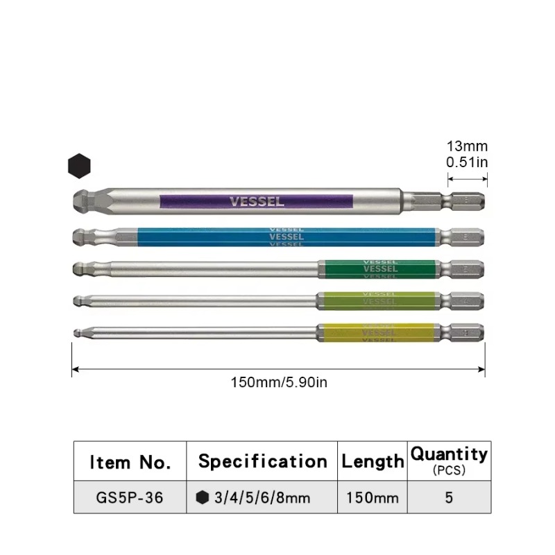 VESSEL JIS GSBP Series Bit Set - Woodworking Japan ulasan dan harga