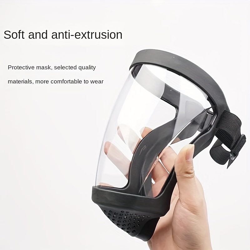 Full-Face Transparent Protecti - Woodworking Face Shield ulasan dan harga