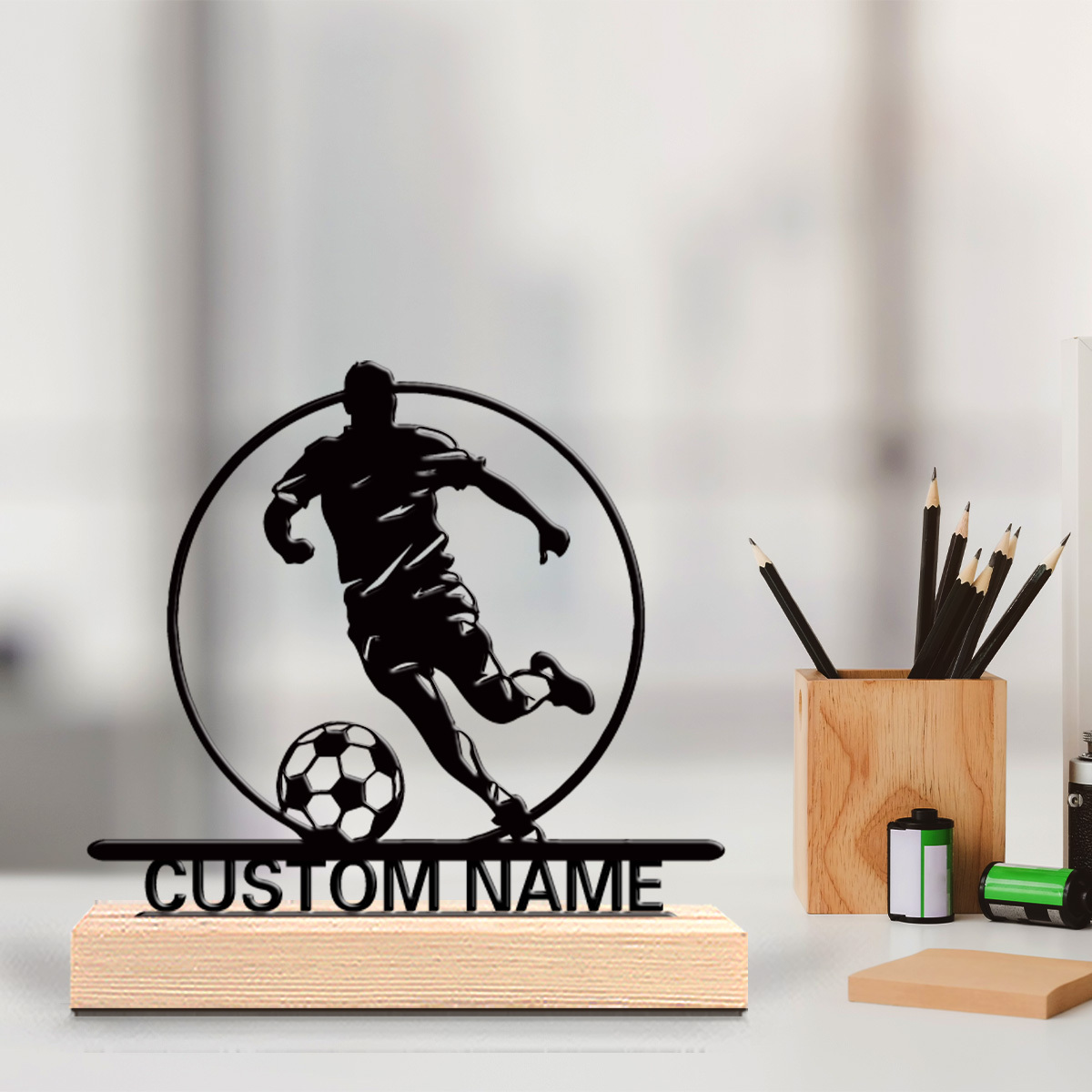 Custom Soccer Player Metal Sta - Woodworking School ulasan dan harga
