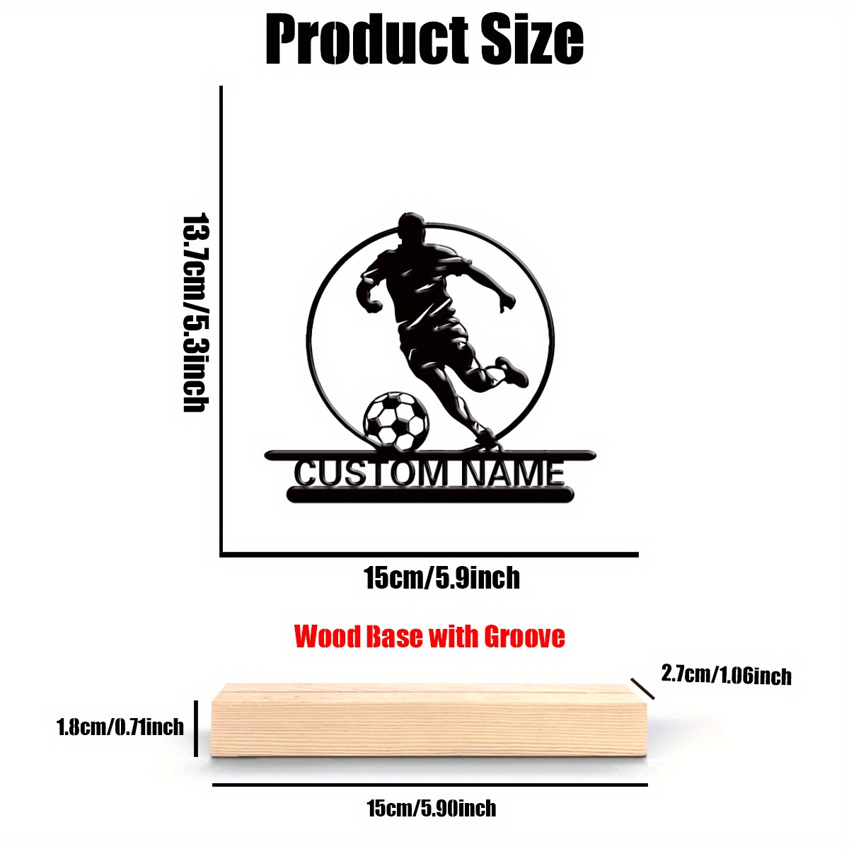 Custom Soccer Player Metal Sta - Woodworking School ulasan dan harga