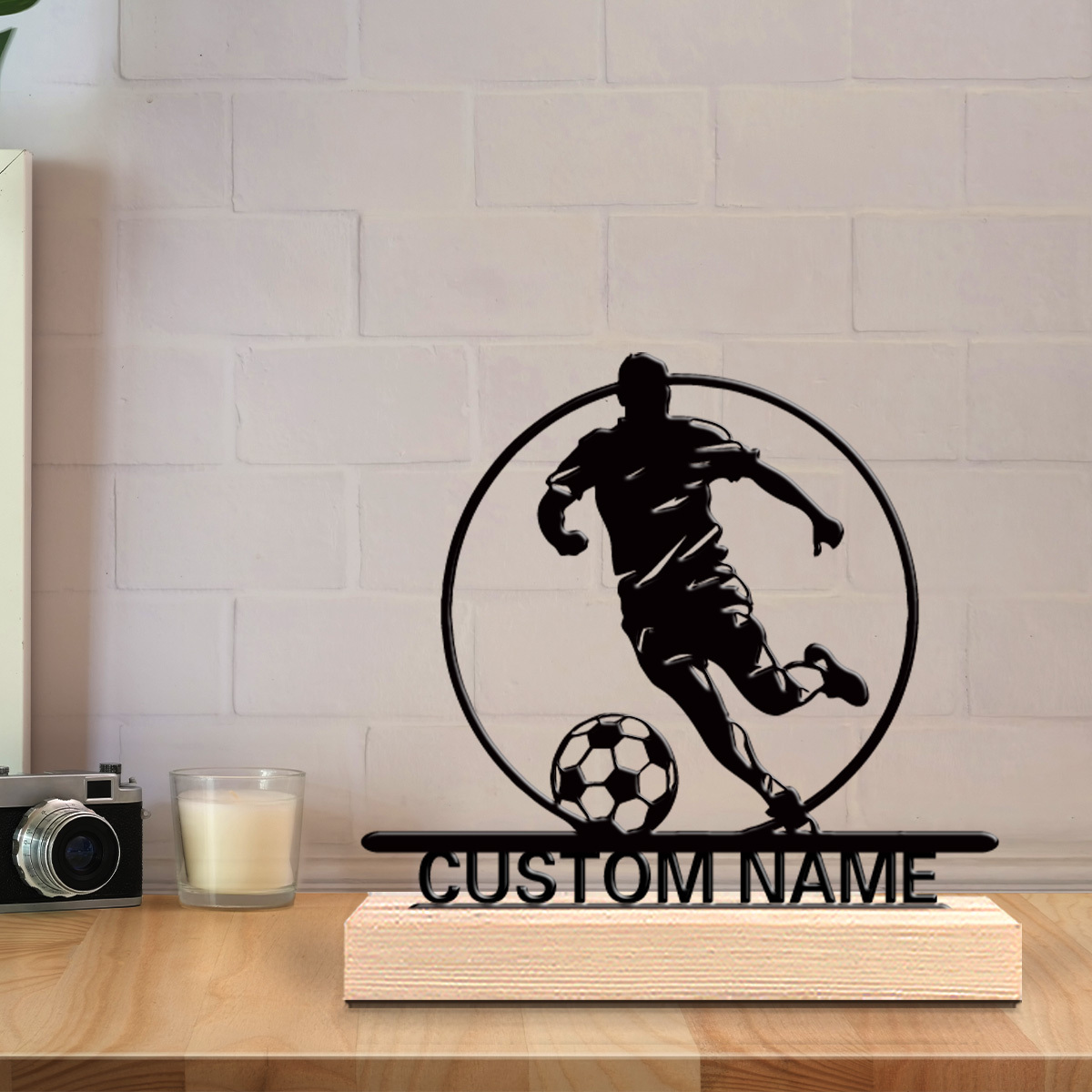 Custom Soccer Player Metal Sta - Woodworking School ulasan dan harga