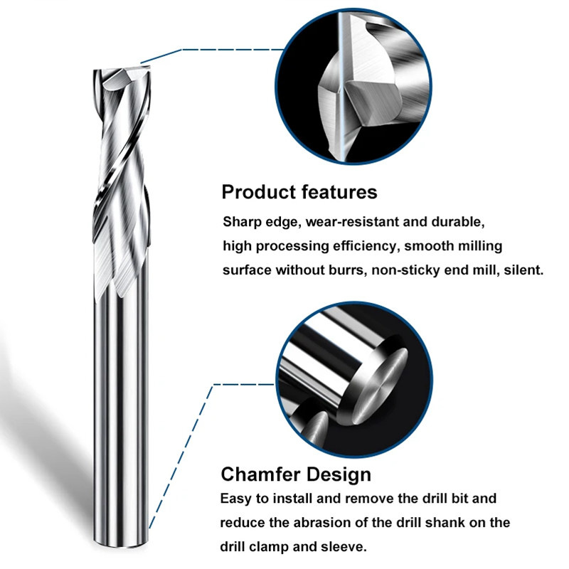 2 Flute Flat Up Cut End Mill 3 - Woodworking Nc ulasan dan harga