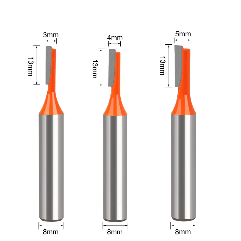 3pcs 8mm Shank Straight Router - Woodworking Nc ulasan dan harga