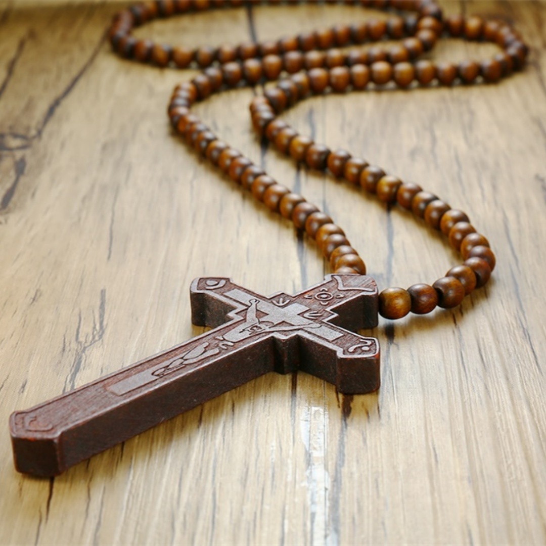 Rosary Necklace Large Wood Jes - Woodworking Nc ulasan dan harga
