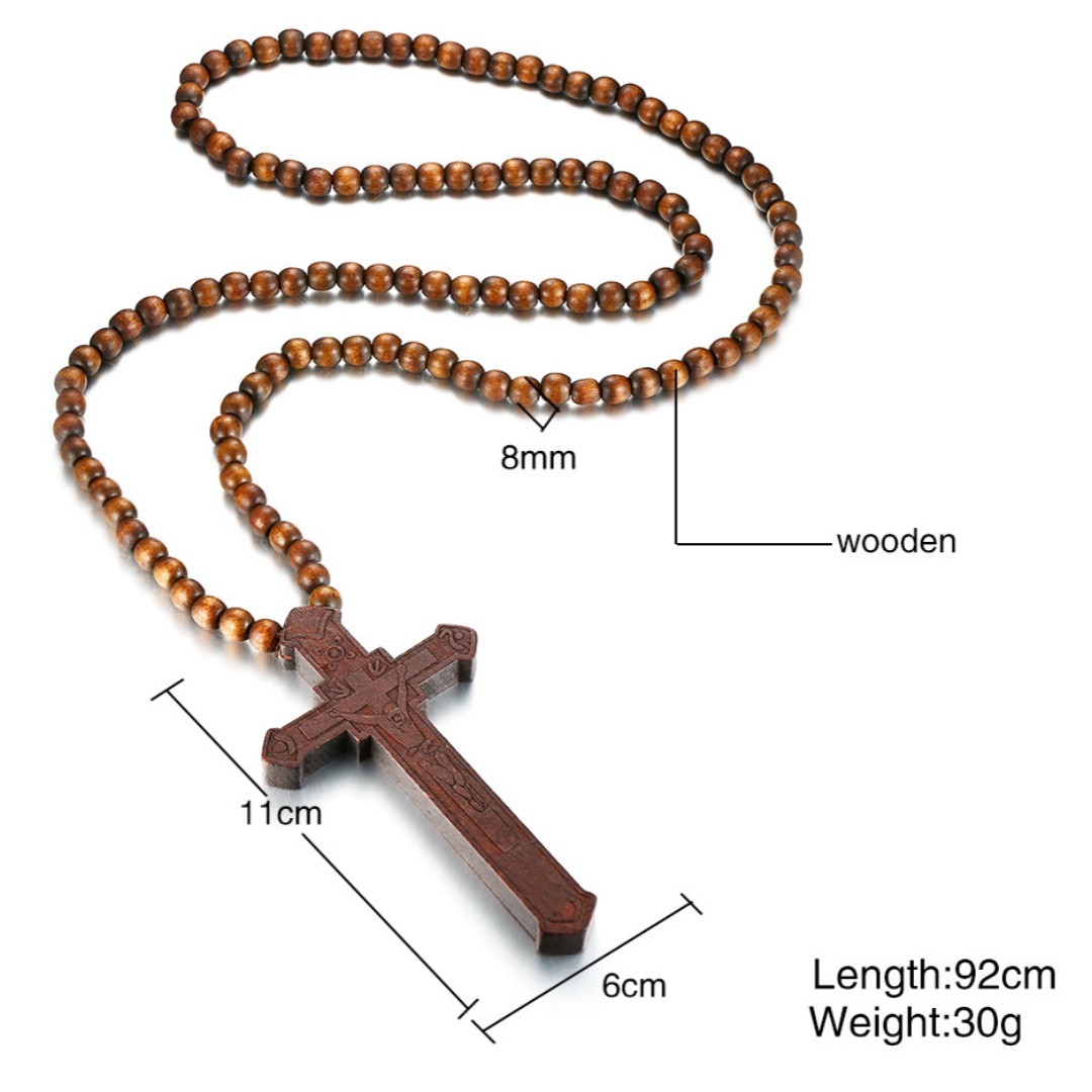 Rosary Necklace Large Wood Jes - Woodworking Nc ulasan dan harga