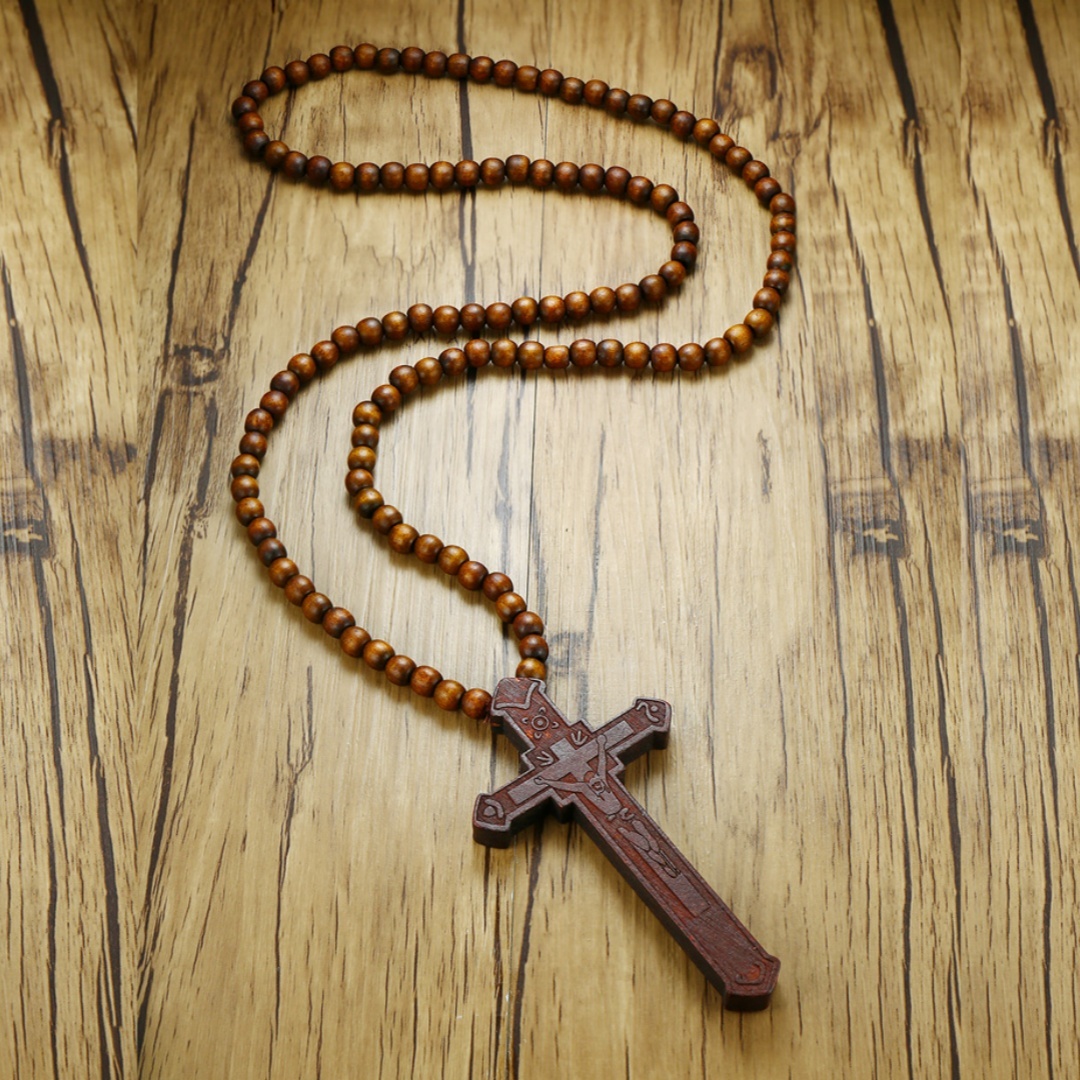 Rosary Necklace Large Wood Jes - Woodworking Nc ulasan dan harga