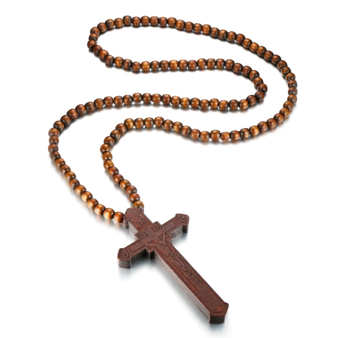 Rosary Necklace Large Wood Jes - Woodworking Nc ulasan dan harga
