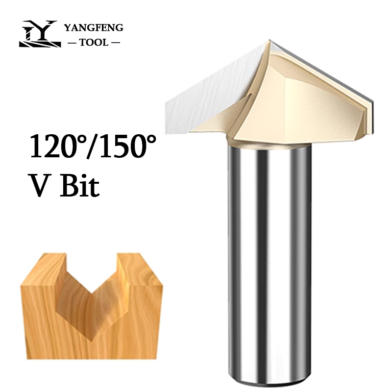 120 150 Degree V Bit 1/2 Shank - Woodworking Nc ulasan dan harga