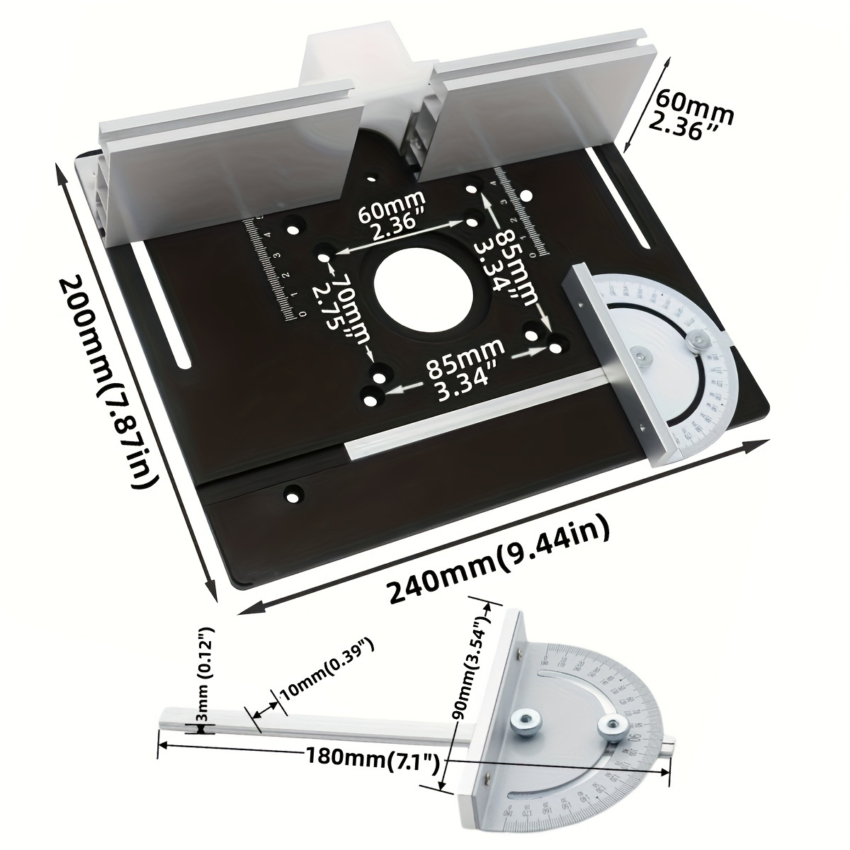 Aluminum Router Desktop Insert - Woodworking Bench ulasan dan harga