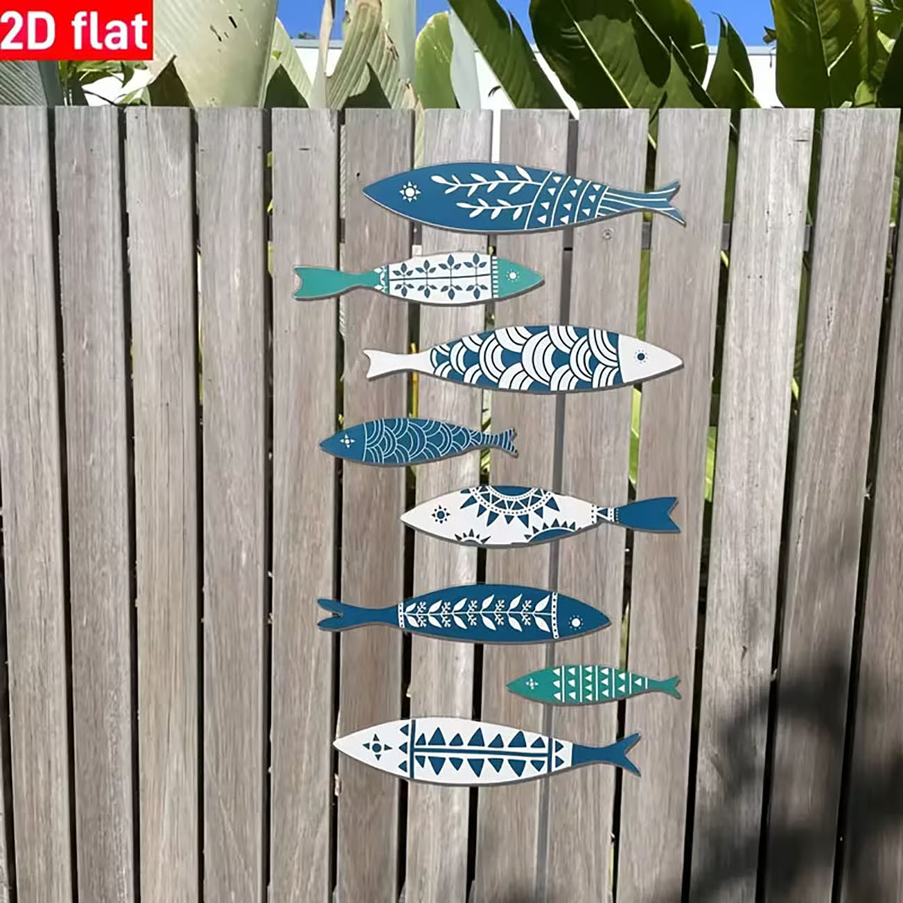 8PCS 2D Flat Coastal Fish Wall - Xfasten Woodworking Double Sided Tape ulasan dan harga