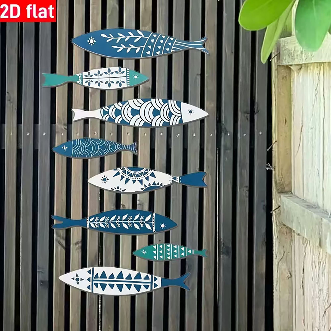 8PCS 2D Flat Coastal Fish Wall - Xfasten Woodworking Double Sided Tape ulasan dan harga