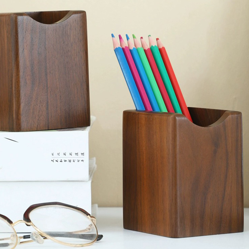 Natural Walnut Pen Holder Wood - Woodworking School ulasan dan harga