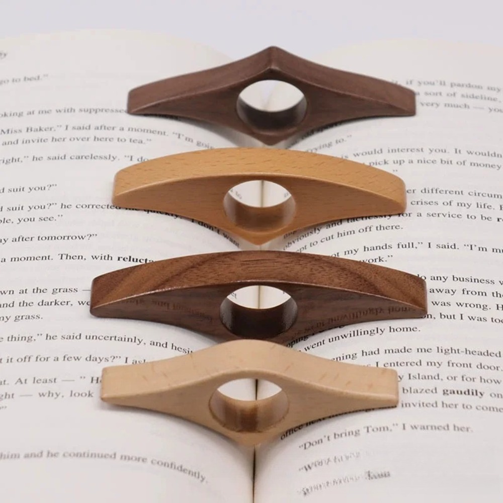 Solid Wood Thumb Book Support  - Woodworking School ulasan dan harga