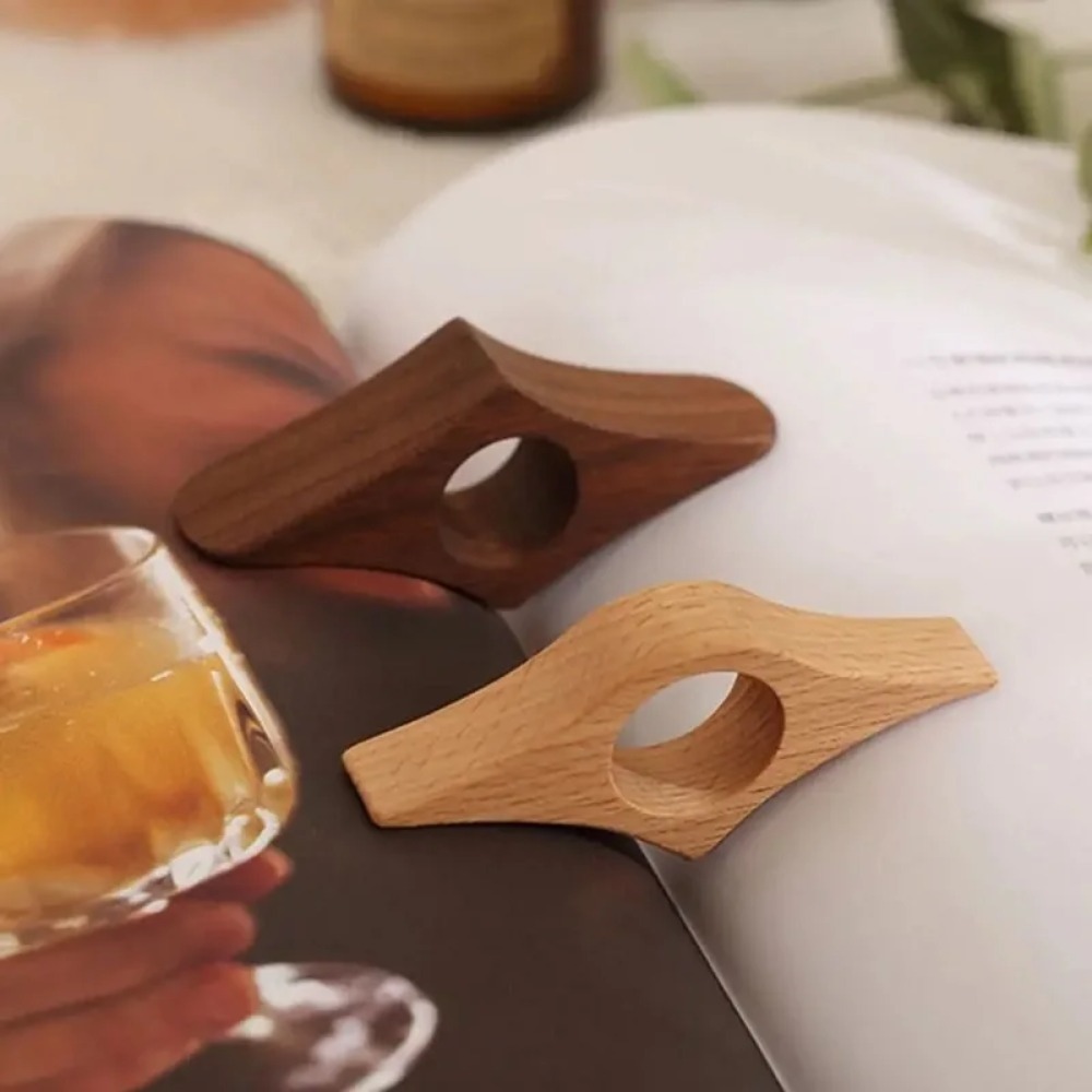 Solid Wood Thumb Book Support  - Woodworking School ulasan dan harga