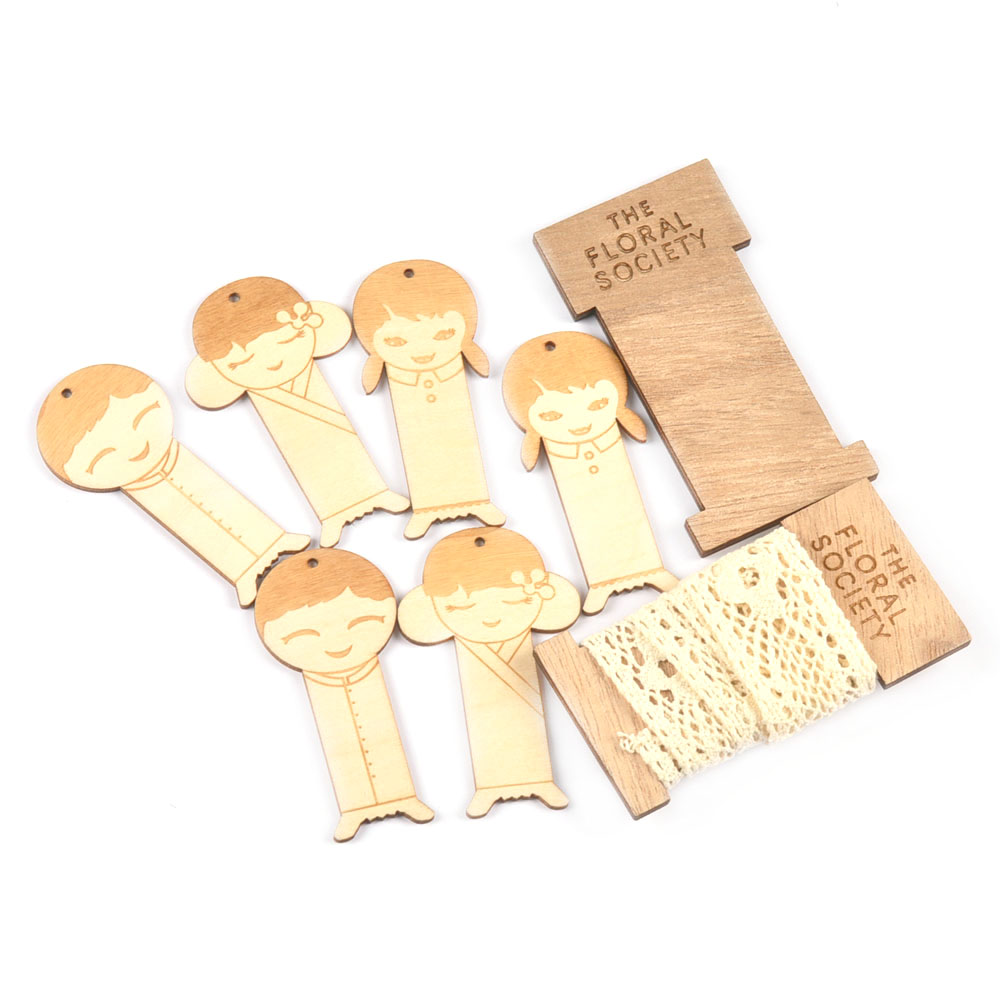 10Pcs Lovely Girl/Boy Wooden B - Woodworking Ideas ulasan dan harga