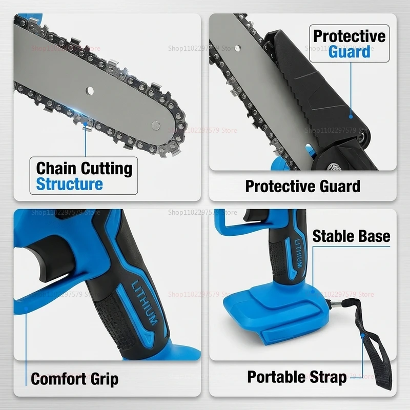 6 Inch Cordless Electric Chain - Woodworking Yard Projects ulasan dan harga