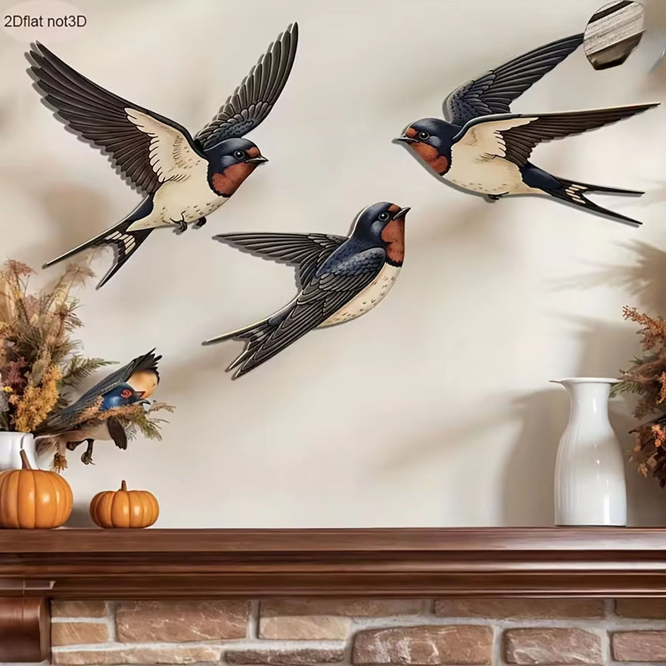 3Pcs 2D Swallow Wooden Wall De - Xfasten Woodworking Double Sided Tape ulasan dan harga